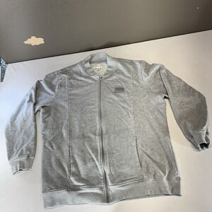 Dapper Boi Men's XL Gray Full Zip‎ Track Jacket Sweatshirt Casual Active